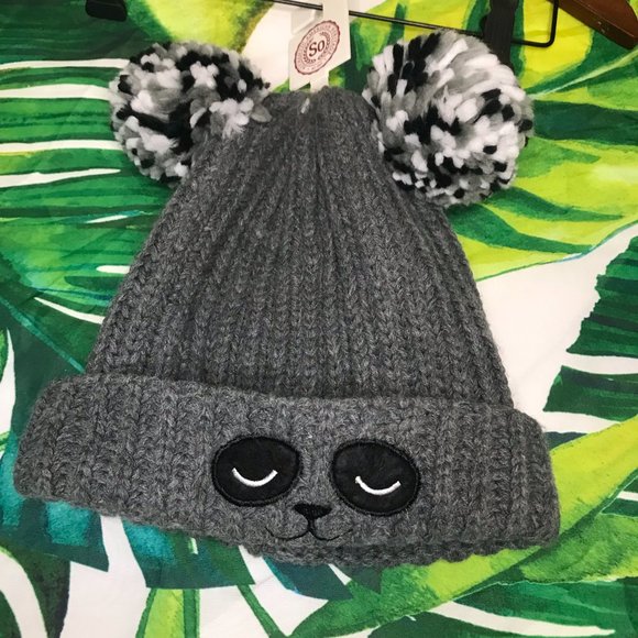 SO Accessories - 2/$20   $24 SO Juniors Double Pom Critter Beanie